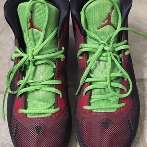 Jordan Super.Fly 4 in the "Black Concord" colorway,  "Marvin the Martian"